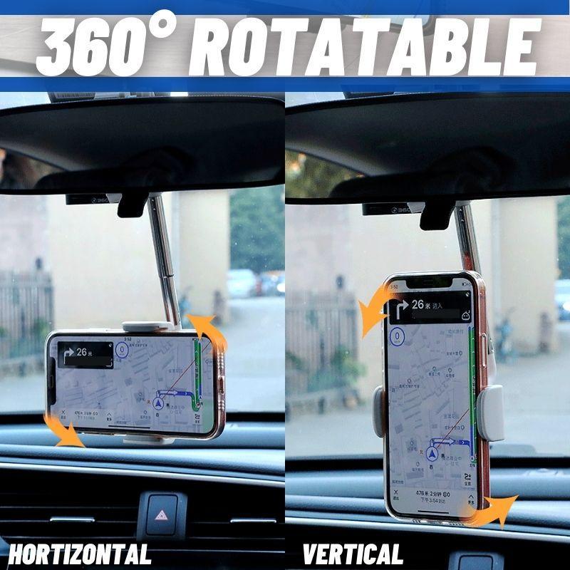 360° Rearview Mirror Phone Holder - Babaloo