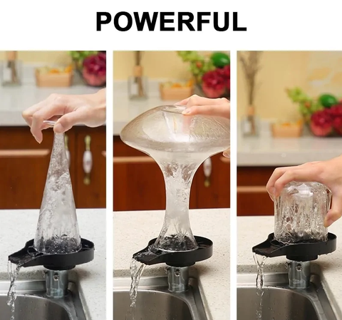 Glass Rinser for Kitchen Sink Automatic Cup Washer - Babaloo